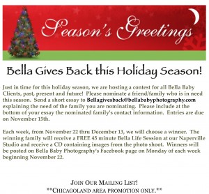 Bella Gives Back this Holiday Season