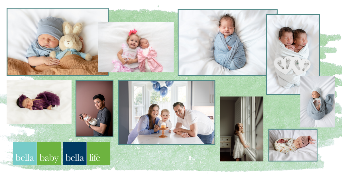 Collage of the winning images in Bella Baby's June contest