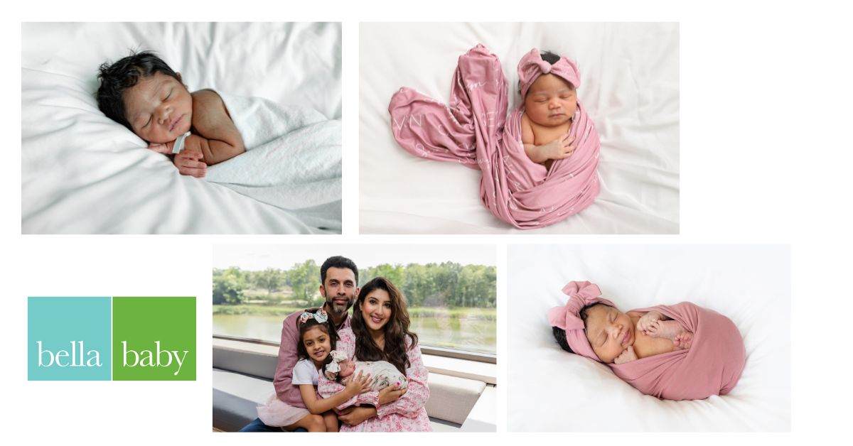 Collage of the winning images in Bella Baby Photography's monthly contest for July 2026